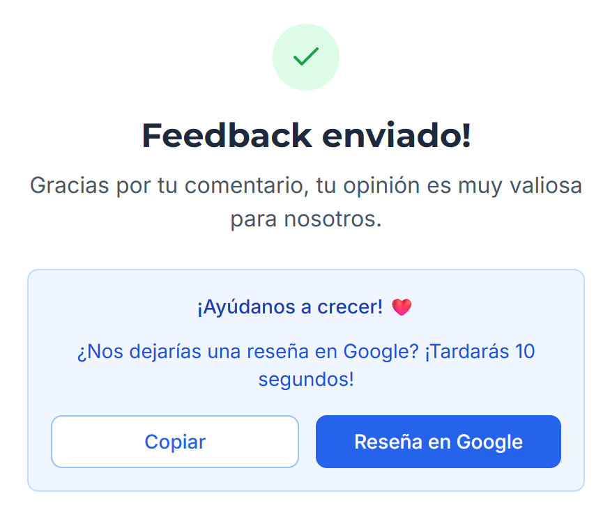 Integración Google Reviews - OptiFeedback